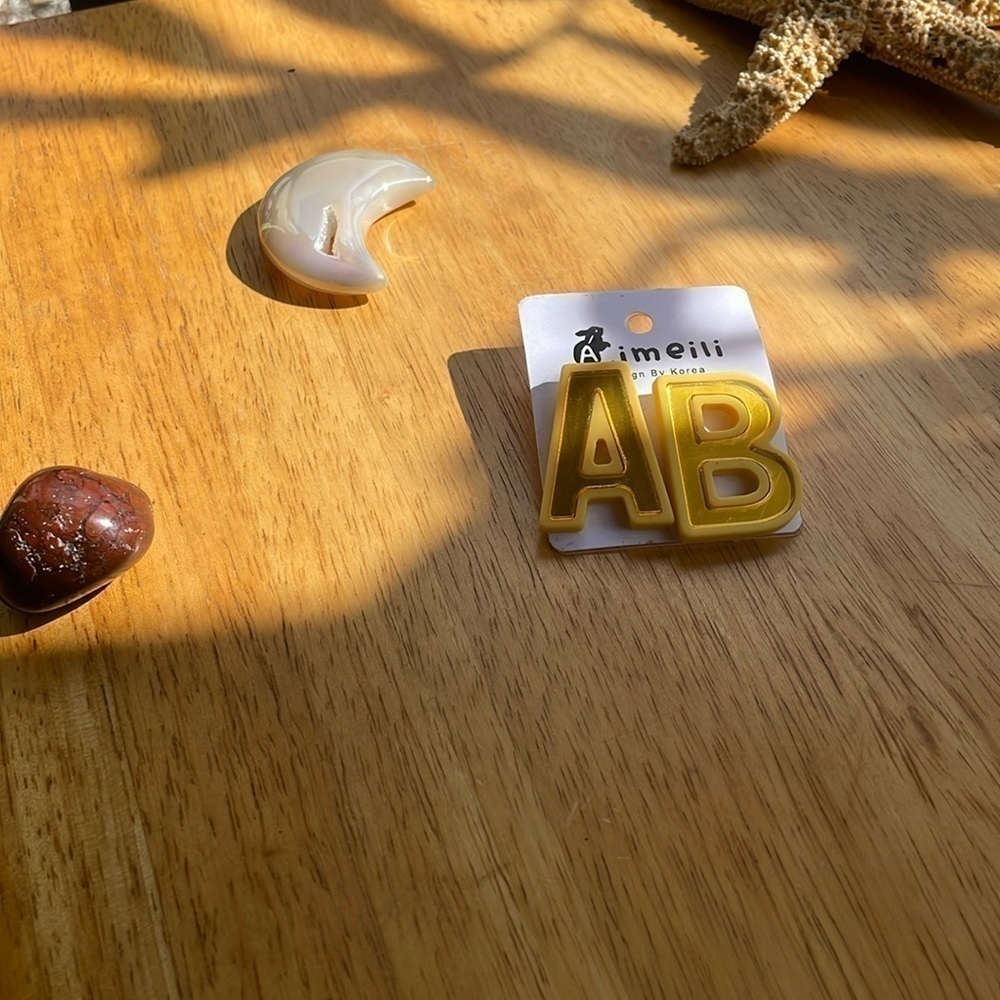 Aimeili A & B Letter Earrings